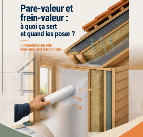 Pare-vapeur et frein-vapeur : à quoi ça sert et quand les poser ?