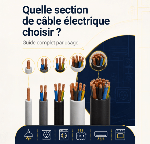 Quelle section de câble électrique choisir ? Guide complet par usage