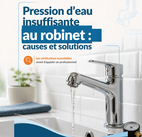 Pression d&rsquo;eau insuffisante au robinet : causes et solutions